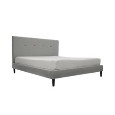Кровать kyle 160*200 (ml) серый 176.0x130.0x216.0 см. M&L