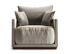 Кресло soho (the idea) серый 94.0x92.0x94.0 см.