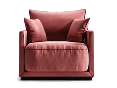 Кресло soho (the idea) красный 94x92x94 см.