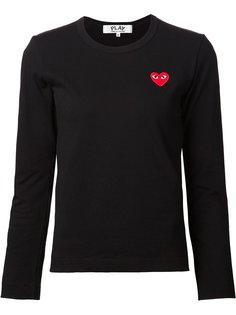 футболка с вышитым сердцем Comme Des Garçons Play