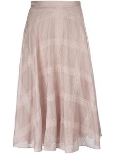 юбка с кружевной панелью Valentino