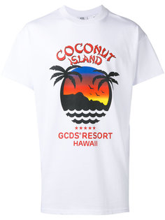 футболка с принтом coconut island  Gcds