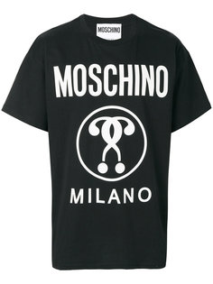 футболка с принтом-логотипом Moschino