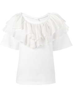 топ с двумя рядами оборок Chloé