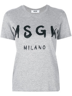 футболка с логотипом  MSGM