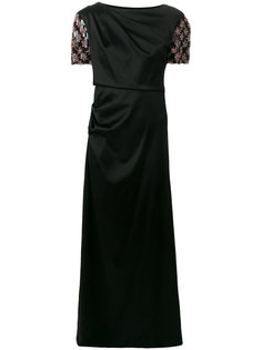 платье с украшением из бусин на рукавах Giorgio Armani