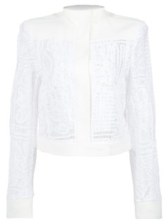 lace bomber jacket Martha Medeiros