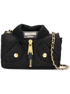 сумка на плечо в форме куртки-бомбер Moschino