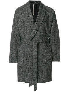 пальто с поясом Low Brand