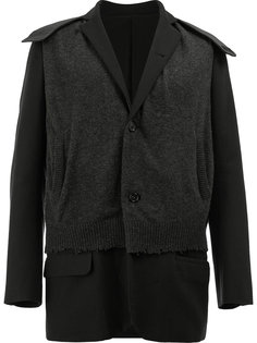 комбинированный блейзер с элементом свитера Undercover