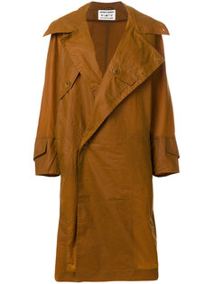 вощенное пальто в свободном стиле Henrik Vibskov