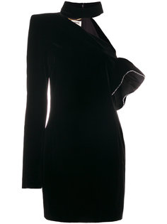 асимметричное мини платье Saint Laurent