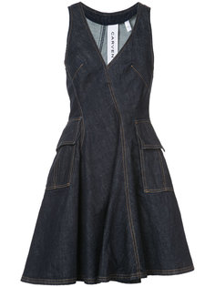 асимметричное джинсовое платье мини Carven