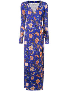 вечернее платье с запахом и цветочным принтом  Dvf Diane Von Furstenberg