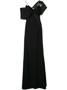 вечернее платье с контрастным воротом  Dvf Diane Von Furstenberg