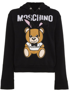 толстовка с капюшоном Playboy Moschino