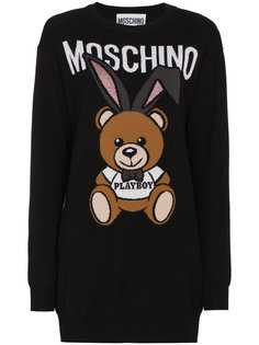 трикотжное платье Playboy Teddy Moschino