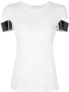 футболка с отделкой на рукавах Helmut Lang