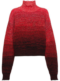 вязаный свитер с высоким воротником с градуированным эффектом Helmut Lang