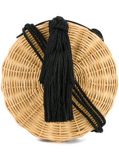 круглая плетеная сумка с кисточкой Wai Wai