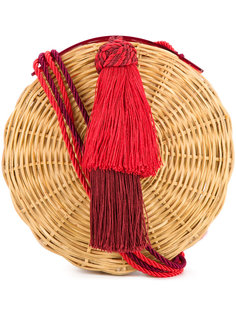 круглая плетеная сумка с кисточкой Wai Wai