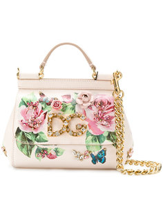 маленькая сумка Sicly с принтом роз Dolce & Gabbana