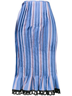 плиссированная юбка-карандаш с деталями годе Marni