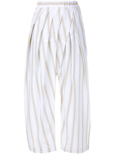 плиссированные широкие брюки Marni
