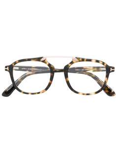 очки 5495 с эффектом черепашьего панциря Tom Ford Eyewear