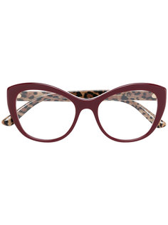 очки с оправой "кошачий глаз" Dolce & Gabbana Eyewear