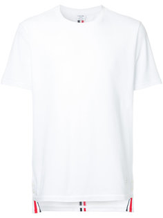 футболка из ткани пике с полосками на спине Thom Browne