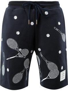 шорты с принтом теннисных ракеток Thom Browne