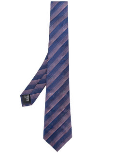 тканый галстук в полоску Giorgio Armani