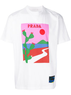 футболка с принтом Landscape  Prada