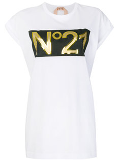 футболка с принтом Nº21