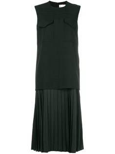 платье-миди с плиссированным подолом Victoria Victoria Beckham
