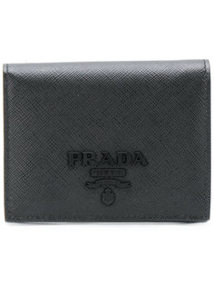 маленький кошелек с бляшкой с логотипом Prada
