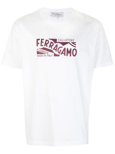 футболка с принтом-логотипом Salvatore Ferragamo