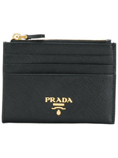 визитница из сафьяновой кожи Prada