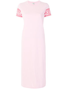 платье миди с принтом-логотипом  Kenzo