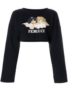 укороченная толстовка с логотипом Fiorucci