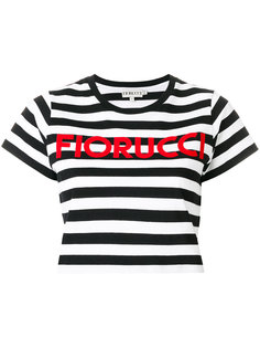 полосатая укорочнная футболка  Fiorucci