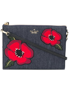 джинсовый клатч с цветочной вышивкой Kate Spade