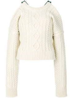 трикотажный свитер с открытыми плечами Calvin Klein 205W39nyc
