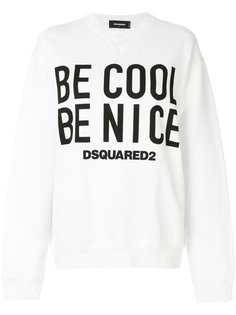 толстовка Be cool Be nice Dsquared2