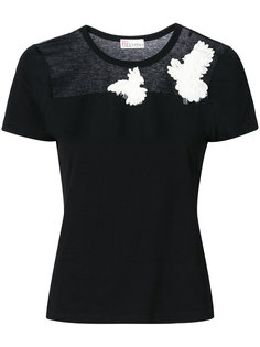футболка с вышивкой Red Valentino