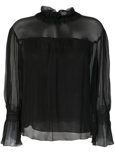 полупрозрачная блузка с высокой горловиной  See By Chloé