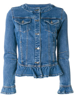 джинсовая куртка с рюшами  Twin-Set