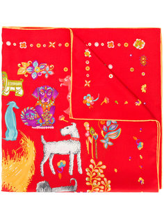 шарф Chinese New Year Puppies Salvatore Ferragamo