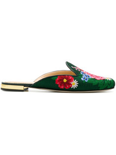 мюли Rose Garden Slipper  Charlotte Olympia